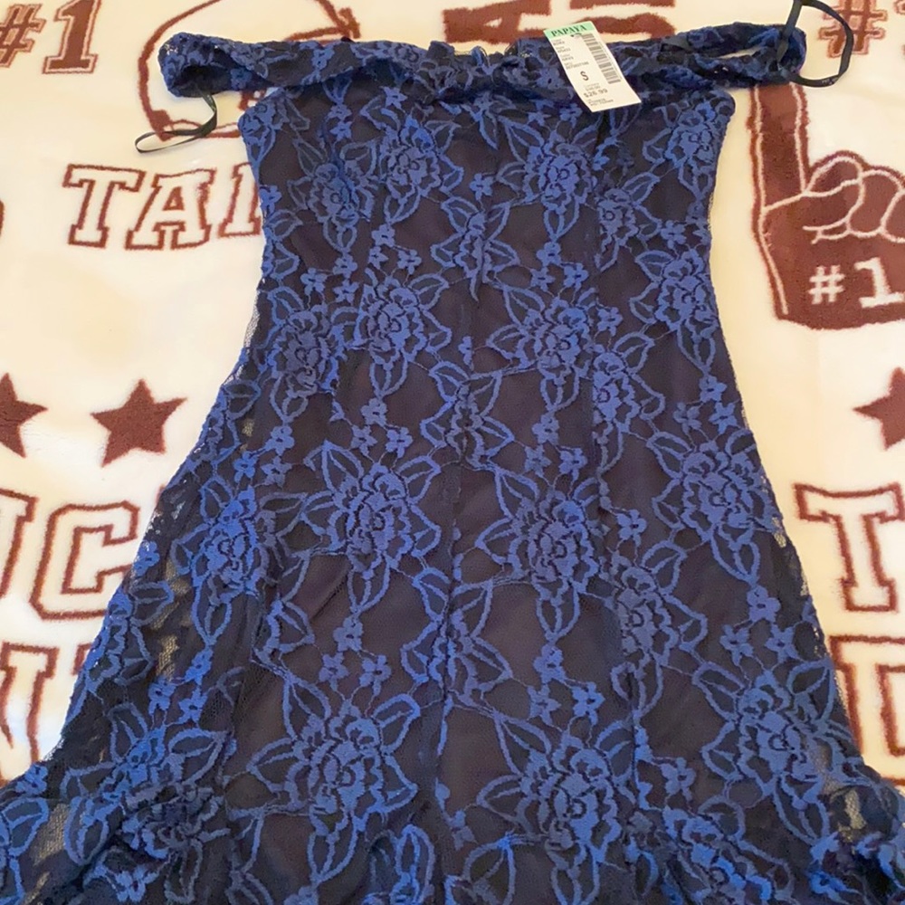 Off the shoulder dress with bow detail